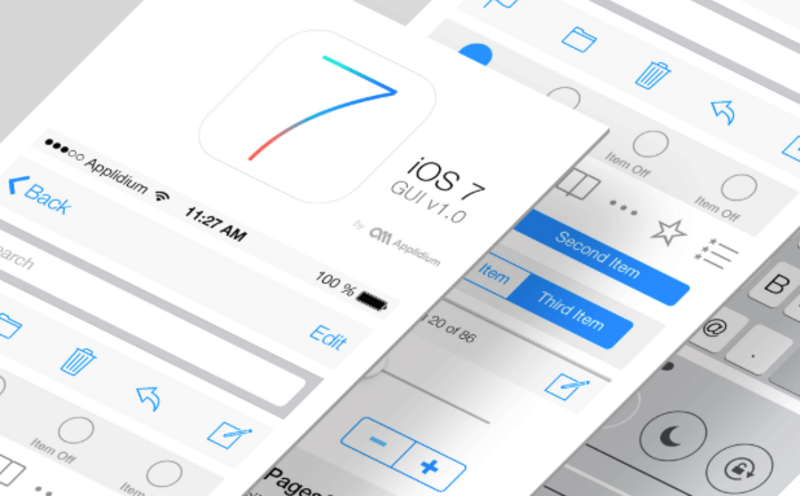 Illustration : Spécial Dev : un fichier PSD pour faire rapidement un prototype iOS 7
