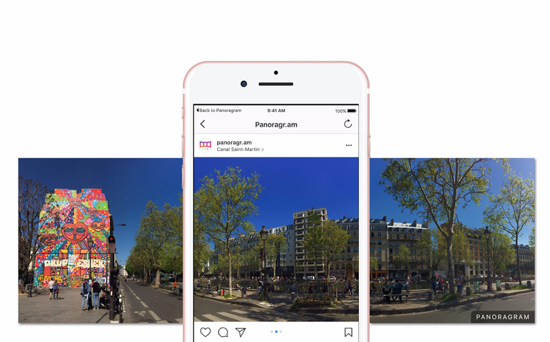 Illustration : Panoragram, l'app made in France qui découpe vos panoramas et les poste sur Instagram