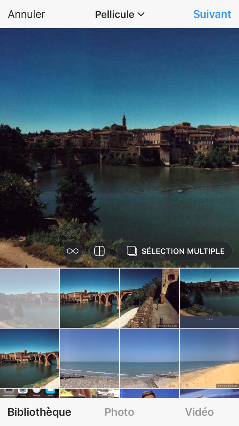 Illustration : Panoragram, l'app made in France qui découpe vos panoramas et les poste sur Instagram