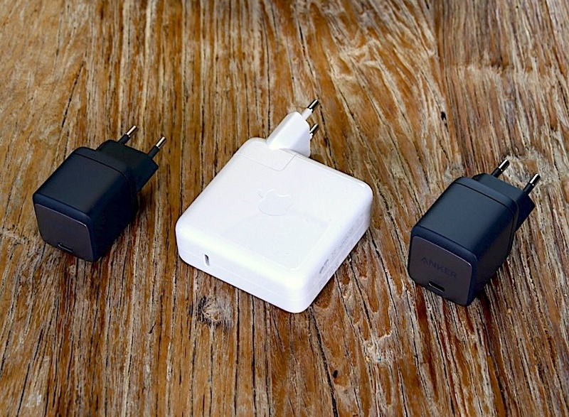 Les excellents chargeurs compacts USB-C Anker 20W à 16€, 30W à 19€, 45W à 29€, 65W à 42€