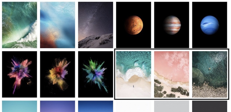 Illustration : iOS 10.3.3 ajoute trois fonds d'écran aux grands iPad Pro