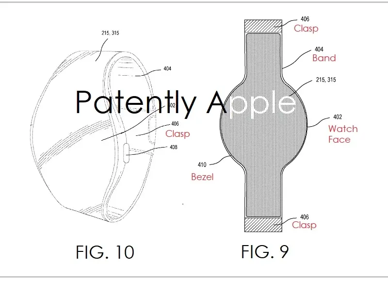 Le brevet du jour : une Apple Watch entièrement en verre flexible