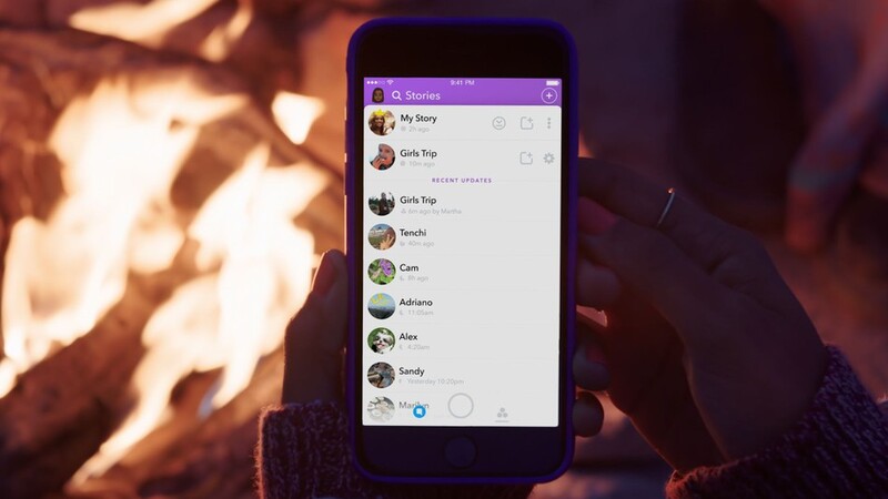 Illustration : Nouveauté Snapchat : des Stories personnalisées à partager entre amis
