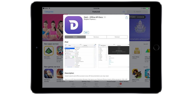 Illustration : Dash fait son retour dans l'App Store iOS