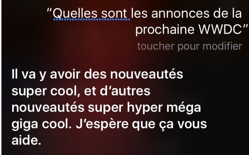 Illustration : #WWDC : Siri ne veut rien lâcher ! (images)