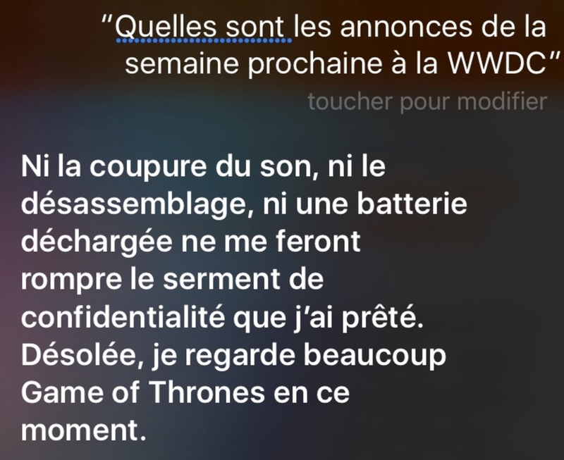 Illustration : #WWDC : Siri ne veut rien lâcher ! (images)
