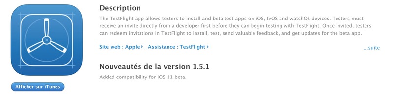 Illustration : Testflight est prêt pour les bêtas d'iOS 11