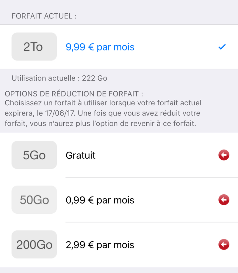 Illustration : iCloud : disparition de l'option 1To et baisse de prix des 2To