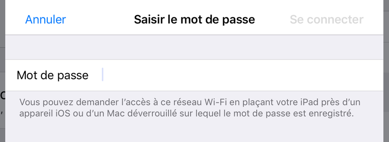 Illustration : Avec iOS 11, le partage des codes d'accès Wifi devient un jeu d'enfant !