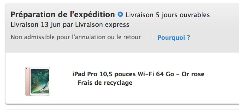 Illustration : Les iPad Pro 2017 en "préparation pour l'expédition"