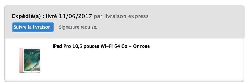 Illustration : Les iPad Pro 10,5" expédiés... et déjà arrivés chez certains !