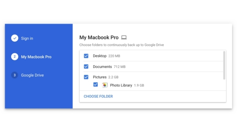 Illustration : Backup and Sync : un nouvel outil pour alimenter Google Drive et Google Photos