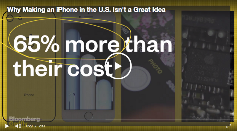 Illustration : Un iPhone « made in USA » coûterait plus cher et ne créerait pas vraiment d’emplois