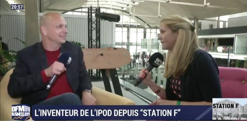 L'image du soir : Tony Fadell en direct de Station F (décidément)