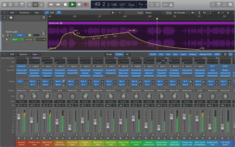 Logic Pro X fait chauffer les percussions et améliore Alchemy