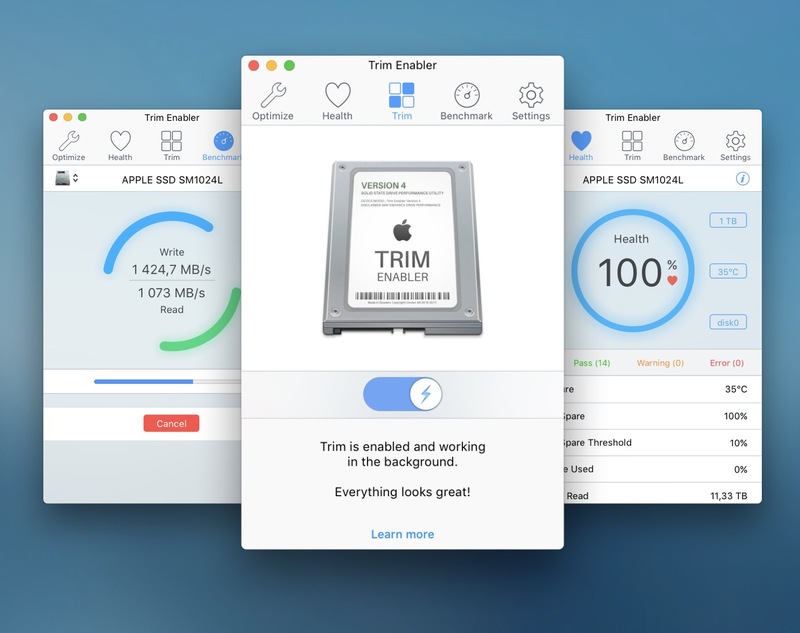 Illustration : Trim Enabler passe en version 4 et devient compatible High Sierra