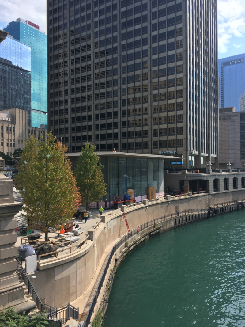Illustration : L'image du jour : les travaux progressent rapidement dans l'Apple Store de Chicago