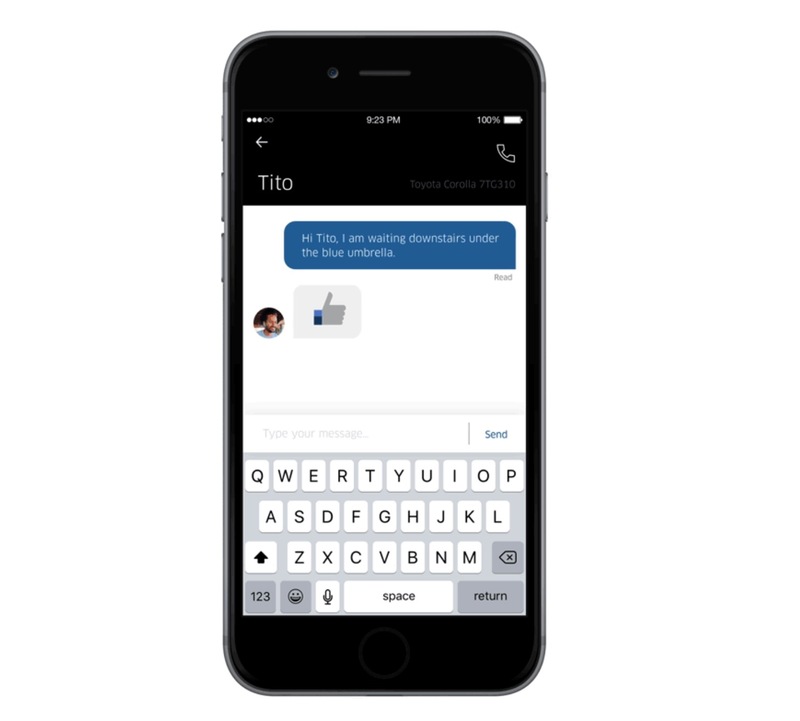 Illustration : Uber : une messagerie privée pour remplacer les SMS entre les chauffeurs et les passagers