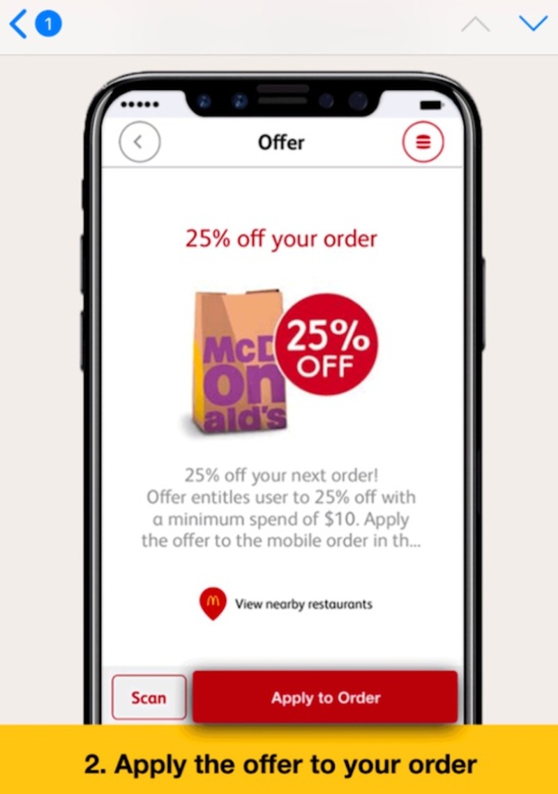 Illustration : Insolite : McDonald's utilise un schéma d'iPhone 8 pour ses publicités