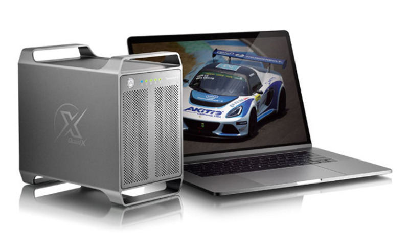 Illustration : Un gros boitier Thunderbolt 3 chez Akitio : Thunder3 Quad X héberge jusqu'à 4 disques