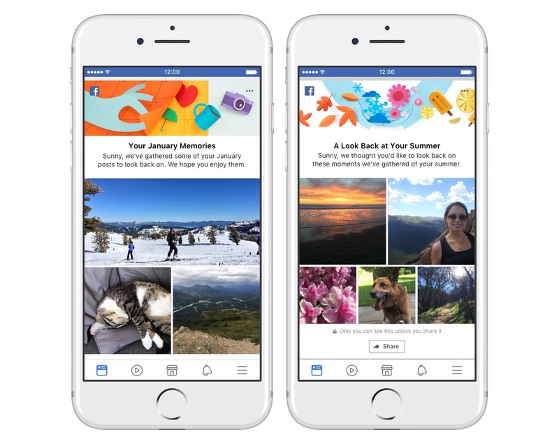 Illustration : Facebook n'arrête plus les mises à jour (fil d'actualité et "souvenirs souvenirs")