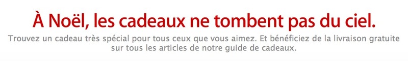 Illustration : Le guide de Noël met de la Pomme sous ton sapin