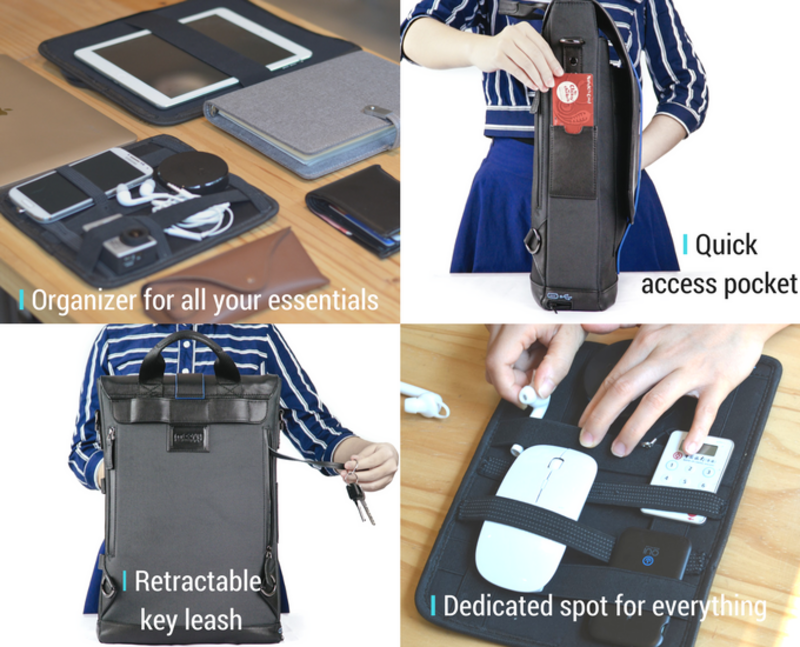 Illustration : Moovy Bag, le sac-à-dos ultime pour les geeks nomades (panneaux solaire, batterie, hub...)