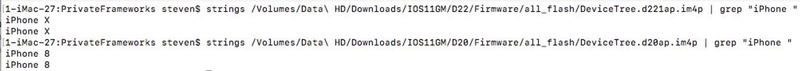 Illustration : iOS 11 GM confirme les noms iPhone X, iPhone 8 et iPhone 8 Plus