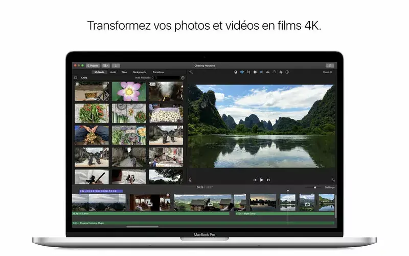 MAJ d'iMovie pour High Sierra, avec prise en charge du HEVC