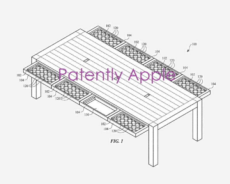 Le brevet du jour : un iPhone / iPad avec des panneaux solaires intégrés (et aussi une table)