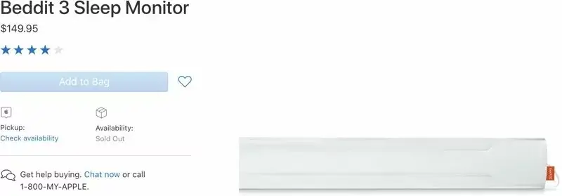 Le capteur de sommeil Beddit 3 d'Apple en fin de vie ?