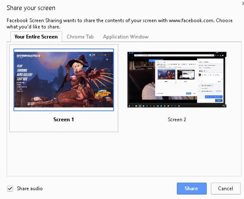 Illustration : Facebook Live simplifie la diffusion de l'écran des Mac