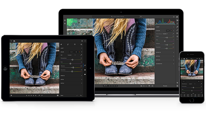 Illustration : Lightroom CC et Lightroom Classic CC sont désormais disponibles dans le nuage d'Adobe
