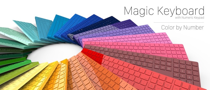 Illustration : Colorware met de la couleur sur le Magic Keyboard