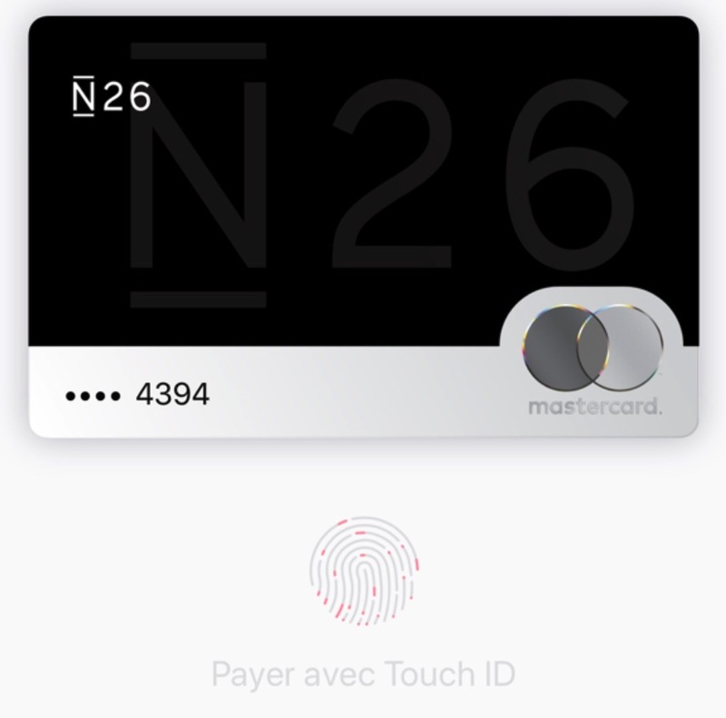 Illustration : N26 devient compatible avec Apple Pay