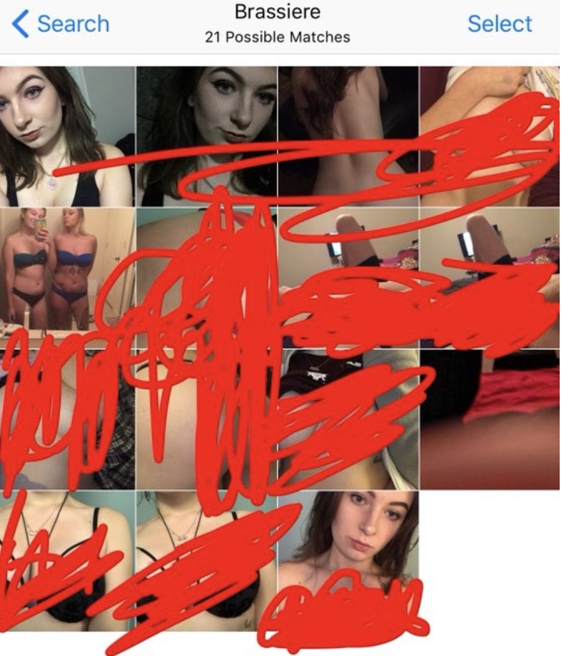 Illustration : Oui, mesdames, l'iPhone recense vos photos en petite tenue (mais c'est normal)
