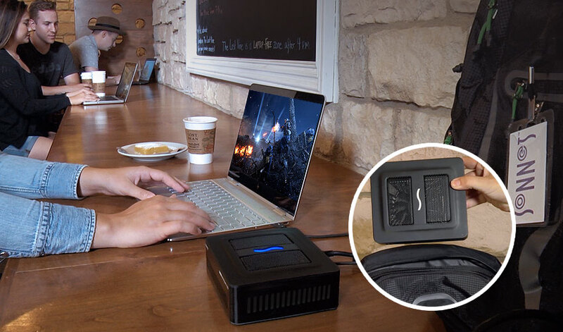 Illustration : Sonnet lance un eGPU TB3 "portable" pour les petits GPU : eGFX Breakaway Puck