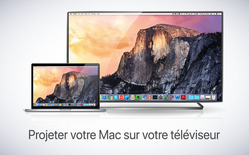 Illustration : Mirror recopie l'écran du Mac sur les Smart TV Panasonic