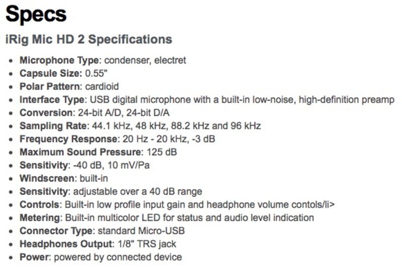 Illustration : Le micro à main iRig Mic HD 2 passe au numérique