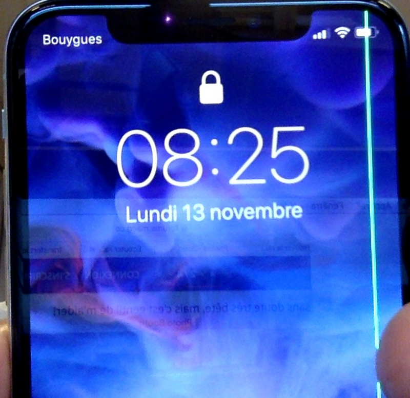 Illustration : iPhone X : le syndrome de la ligne verte sévit en France !