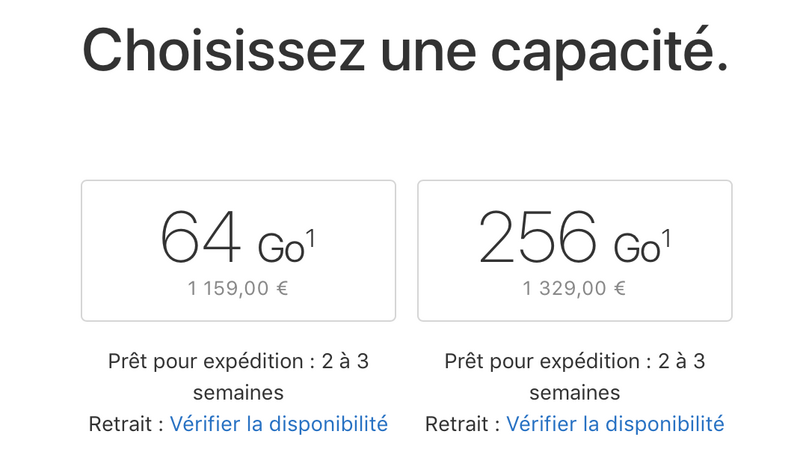 Illustration : iPhone X : les délais de livraison diminuent et repassent à 2-3 semaines !