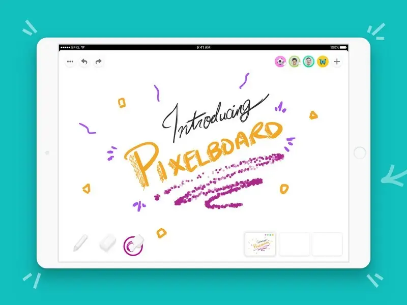 Pixelboard : un tableau blanc à partager sur iPad