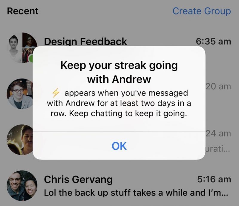 Snapstreak : "Ça chauffe" aussi chez Facebook qui continue de copier Snapchat