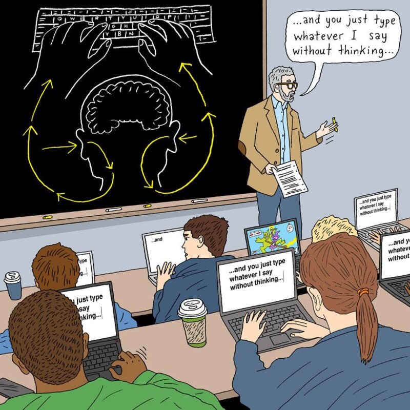 Illustration : La prise de notes au clavier moins efficace que le crayon pour les étudiants