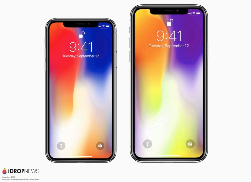 Illustration : Un iPhone "Xs Plus" de 6,5'' en 2018 et un iPhone "XE" de 5,2'' en 2020 ?