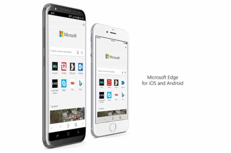 Illustration : Le navigateur Edge de Microsoft est disponible dans l'App Store