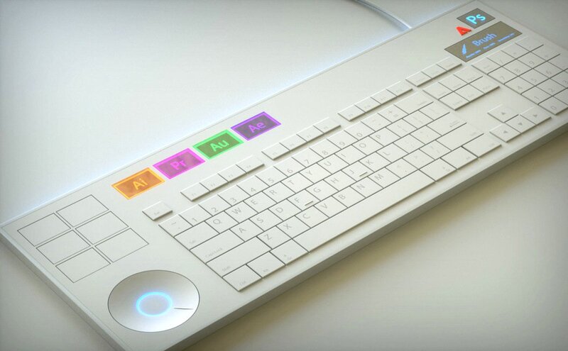 Illustration : Et si Adobe se lançait dans les claviers pour Mac/PC ? (photos)