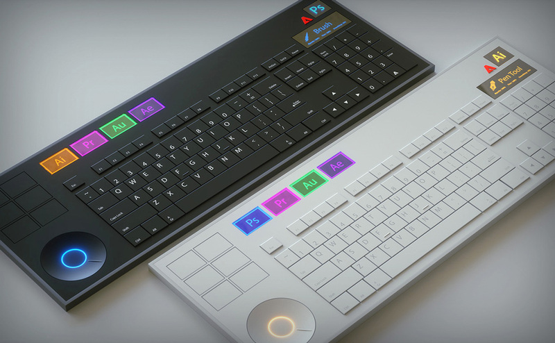 Illustration : Et si Adobe se lançait dans les claviers pour Mac/PC ? (photos)