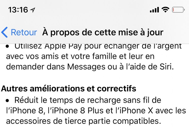 Illustration : Re-test de la charge sans-fil "rapide" avec la version finale d'iOS 11.2 (et c'est toujours pas top)