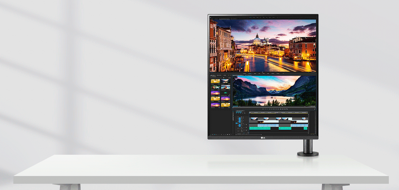 The LG DualUp monitor in a new format is available for pre-order